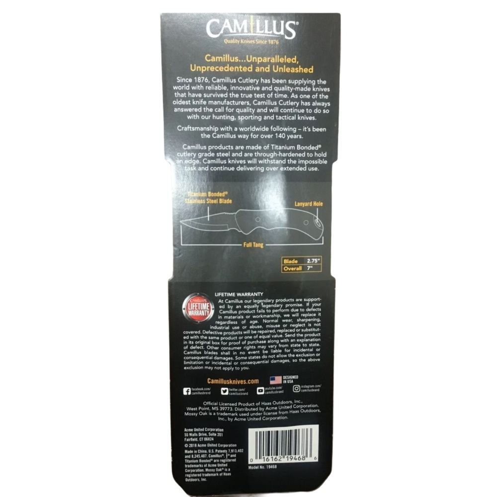 Camillus Game Caping Knife Sheath Camouflage Set of 2 - Picture 8 of 8